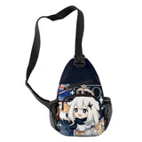 Harajuku Paimon 3D Print Chest Bag Boys/Girls Outdoor Crossbody Bag