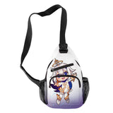 Harajuku Paimon 3D Print Chest Bag Boys/Girls Outdoor Crossbody Bag