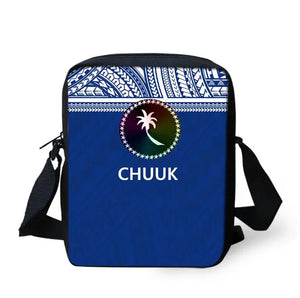 Harajuku Tropical CHUUK Flag Print Messenger Bag for Women
