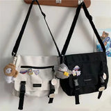 Harajuku Canvas Women Crossbody Bag Casual Handbag Shoulder Bag