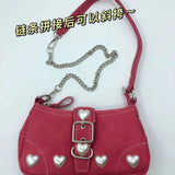 Harajuku Vintage Red Heart Shoulder Bag