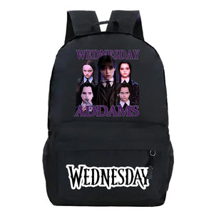 Harajuku Wednesday School Backpacks Addams Schoolbags Vintage Wednesday Kids Sch