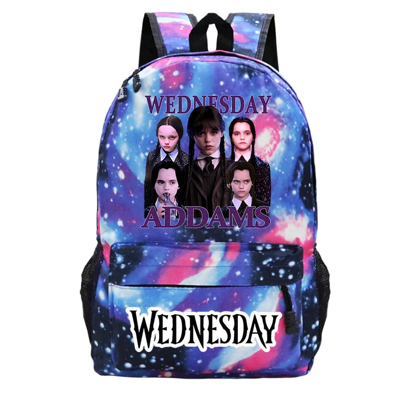 Harajuku Wednesday School Backpacks Addams Schoolbags Vintage Wednesday Kids Sch