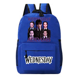 Harajuku Wednesday School Backpacks Addams Schoolbags Vintage Wednesday Kids Sch