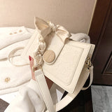 Harajuku Pu Square Handbag Women Crossbody Bag Soft-Faced Shoulder Bag
