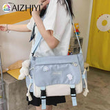 Harajuku Women Crossbody Bag Large Capacity Ladies Messenger Pouch