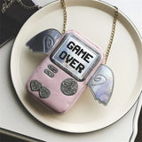 Harajuku Mini Messenger Bag 3D Game Machine Style Game Over Printing