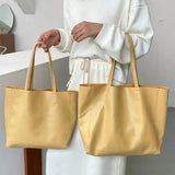 Harajuku Large Tote Bag Light Yellow