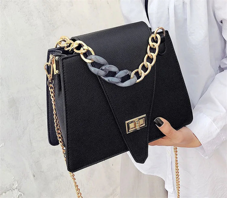 Vintage Leather Messenger Bag Women's Shoulder Bag