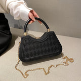 PU Leather Crossbody Bag with Short Rope Handle for Women Handbags