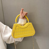 PU Leather Crossbody Bag with Short Rope Handle for Women Handbags