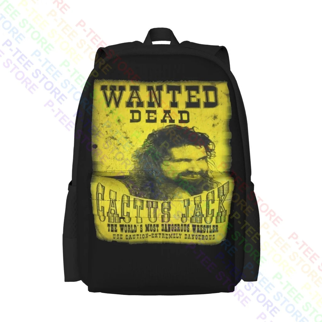 Cactus Jack Pro Wrestling Large Capacity Backpack Vintage Schoolbag Sports Bag