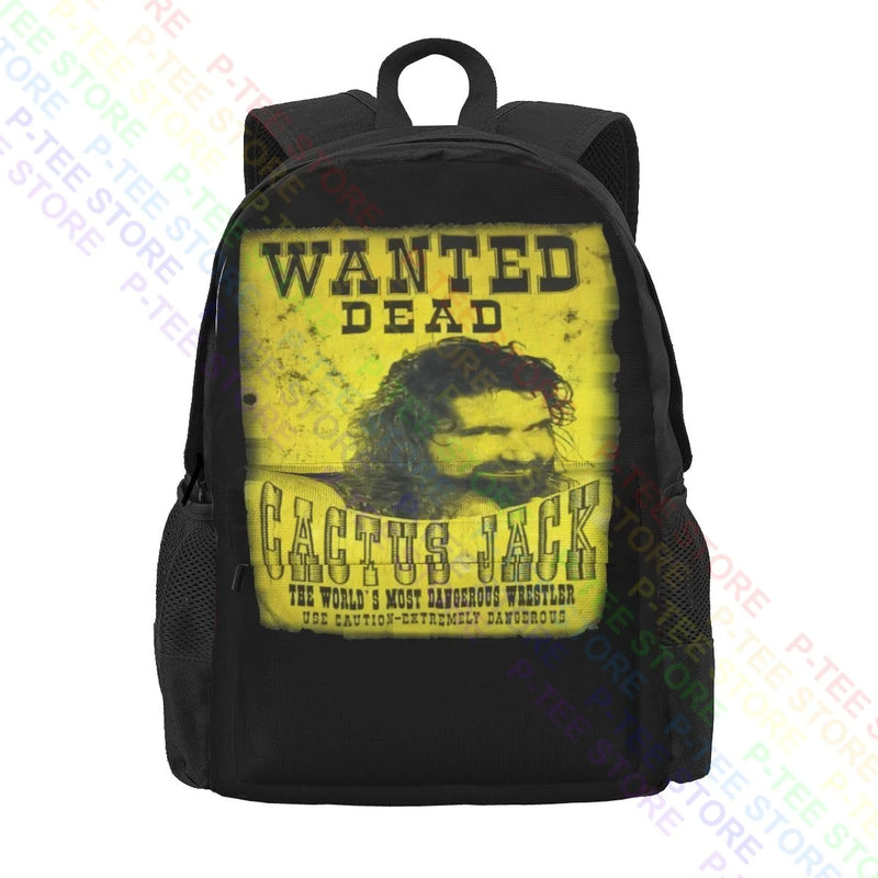 Cactus Jack Pro Wrestling Large Capacity Backpack Vintage Schoolbag Sports Bag
