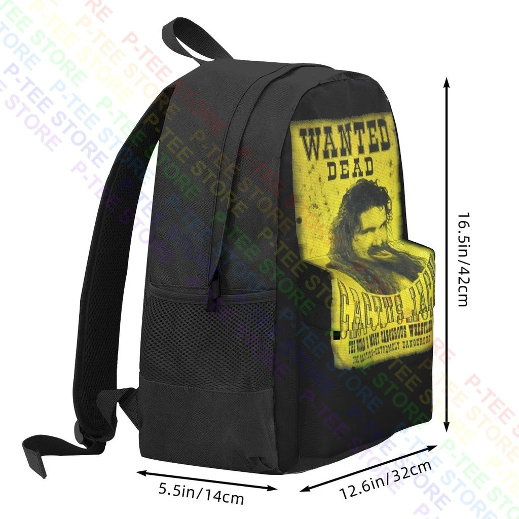 Cactus Jack Pro Wrestling Large Capacity Backpack Vintage Schoolbag Sports Bag