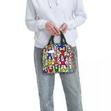 Haring Rainbow Dance Lunch Tote Bag for Women