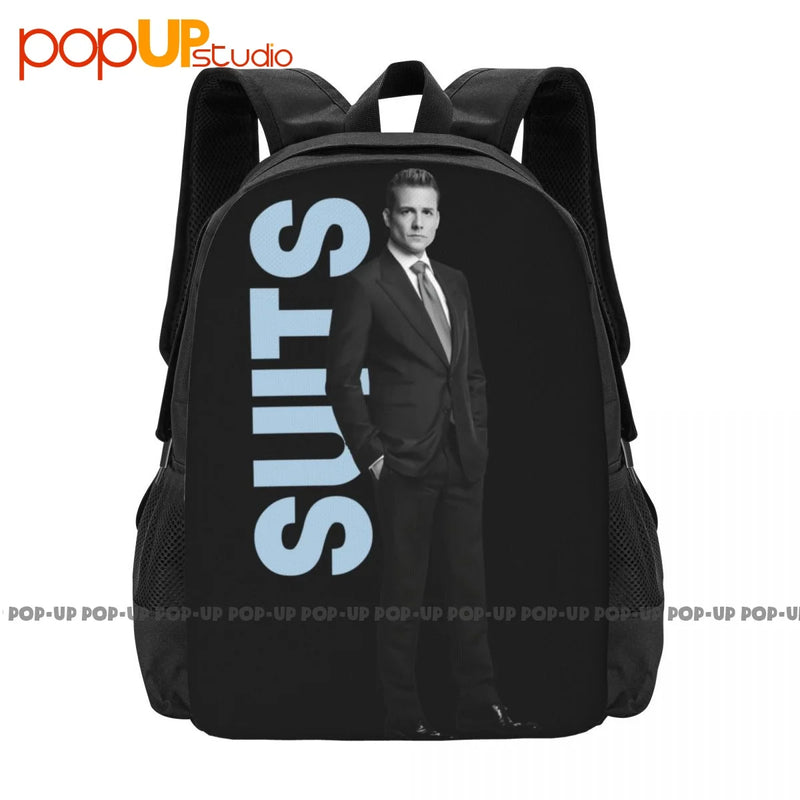 Harvey Specter Suit Style Backpack Large Capacity Bookbag