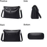 Hasp Leather Shoulder Bag Soft Messenger Bag