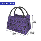 Haunted Mansion Lunch Bag for Women Halloween Ghost Happy Haunts