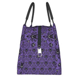 Haunted Mansion Lunch Bag for Women Halloween Ghost Happy Haunts