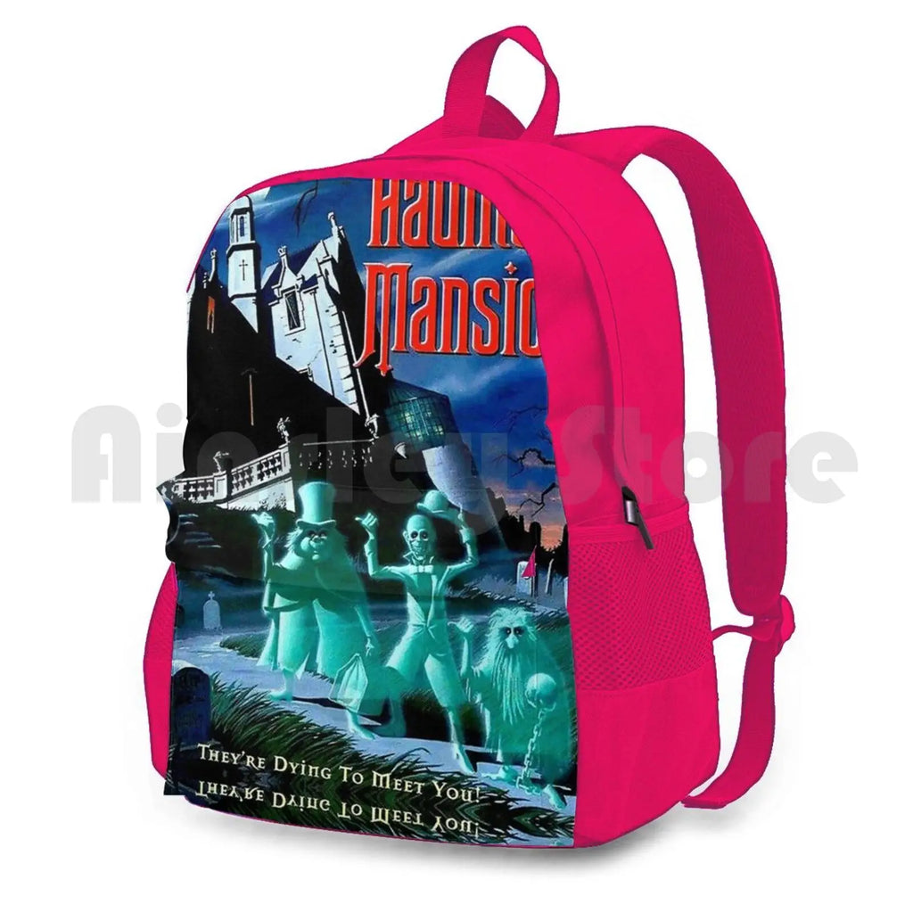 Haunted Mansion Ghosts Advertising Print Backpack