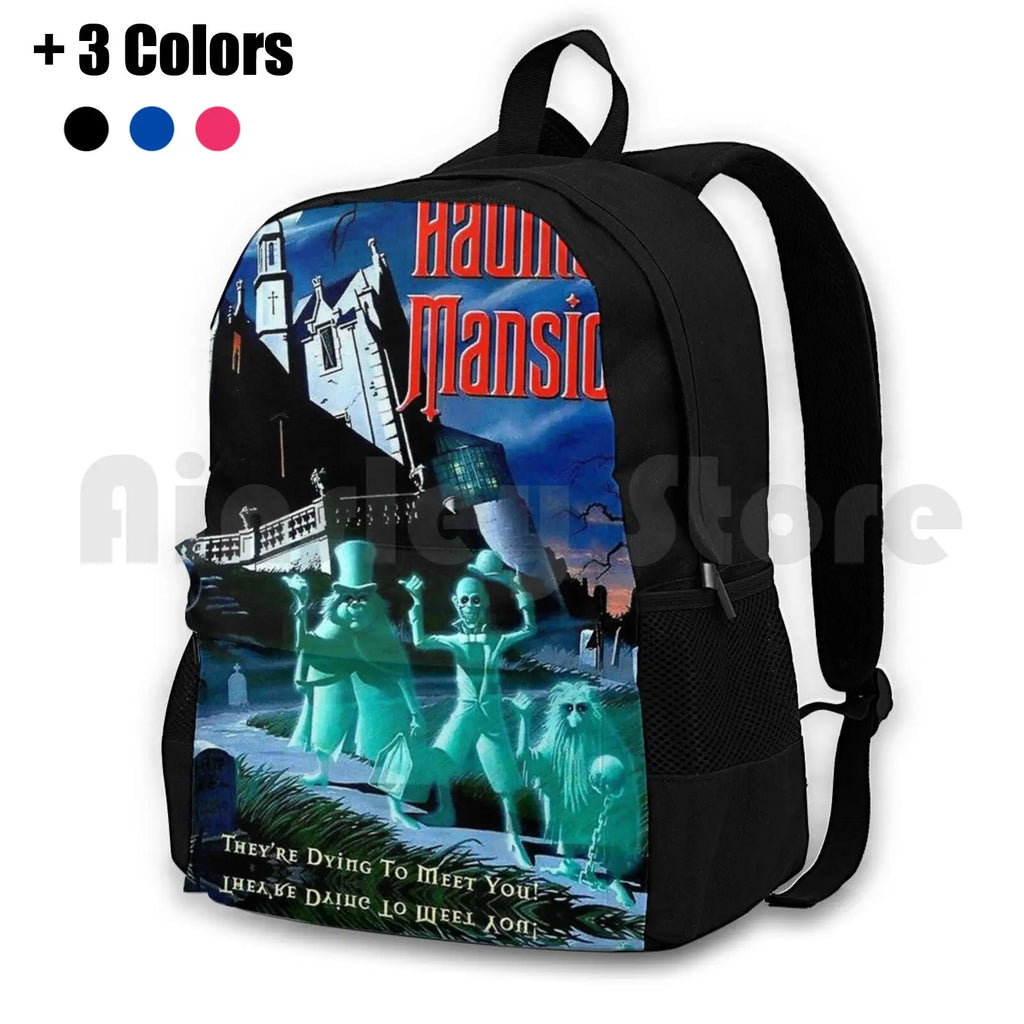 Haunted Mansion Ghosts Advertising Print Backpack