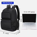 Waterproof Anti-theft Mini Laptop Backpack Casual College School Bag