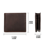RFID Anti-theft Trifold Wallet Men Short Purse