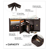 RFID Anti-theft Trifold Wallet Men Short Purse
