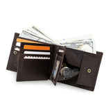 RFID Anti-theft Trifold Wallet Men Short Purse