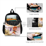 Vintage Orange Bird Outdoor Hiking Backpack