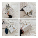 Heart Embossed Small Shoulder Messenger Purses Women Hand Bags