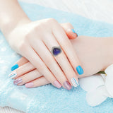 Adjustable Size Heart Gemstone Mood Ring for Kids