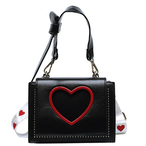 Heart Handbags Shoulder Bags Crossbody Bag for Ladies High Casual Flap Mes