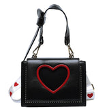 Heart Handbags Shoulder Bags Crossbody Bag for Ladies High Casual Flap Mes