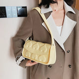 Heart Shape Printing Women's Handbag Shoulder Bag PU Leather