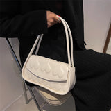 Heart Shape Women's Underarm Bag Tote Bag PU Leather Handbag