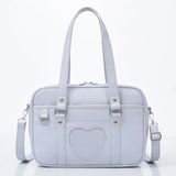Heart Shape Uniform Bag Japanese Style College Women Girl Compus Anime Single Sh