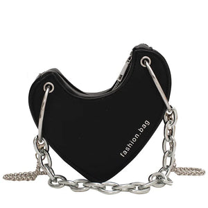 Leopard Print Chain Crossbody Bag for Women Shoulder Clutch Bag