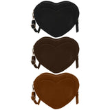 Heart Shaped Shoulder Bag PU Leather Satchel Purse