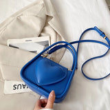 Heart Women's Small Handbag Soft PU Leather Crossbody Shoulder Bag Green Tote