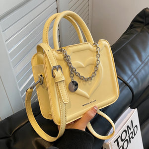 Heart-shaped Women' Small Handbags PU Leather Shoulder Crossbody Bags for Women