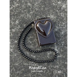 Heart-shaped Harajuku Style Retro Pu Leather Messenger Bag
