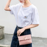 Heart-shaped Lock Buckle Messenger Bag Mini Shoulder Bag