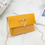 Heart-shaped Lock Buckle Messenger Bag Mini Shoulder Bag