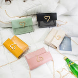 Heart-shaped Lock Buckle Messenger Bag Mini Shoulder Bag