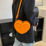 Heart-shaped Women's Crossbody Bag Small Handbag Purse Shoulder Bag