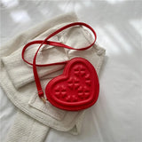 Heart-shaped Women's Crossbody Bag Small Handbag Purse Shoulder Bag