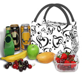 Hearts Music Notes Pattern Lunch Bag And Clef School Lunch Box