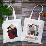 Heartstopper Hi Leaves Women Shopper Bags Canvas Bag Travel Tote Bag