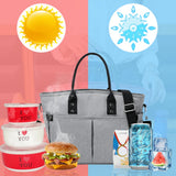 Large Capacity Heat Insulated Lunch Bag with Handle